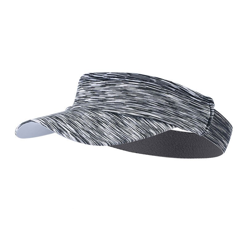 Quick dry cap tomme topp hatter sommer solkrem utendørs sports lue anti uv visir cap menn kvinner for utendørs camping fotturer fiske: Grå