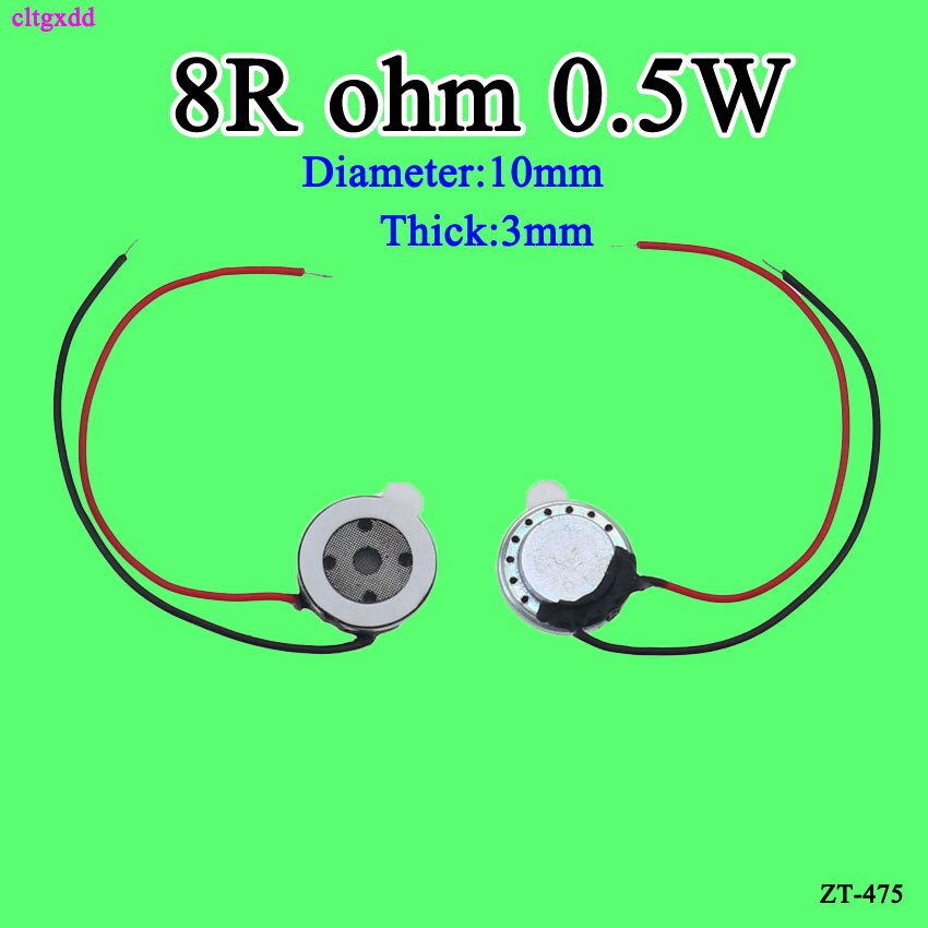 1 stücke Neue Ultra-dünne Mini lautsprecher 8 Ohm 0,5 Watt 0,5 W 8R lautsprecher Durchmesser 10 15 20 23 26 30 32 40 50 mm 4CM dicke 6 4 3MM