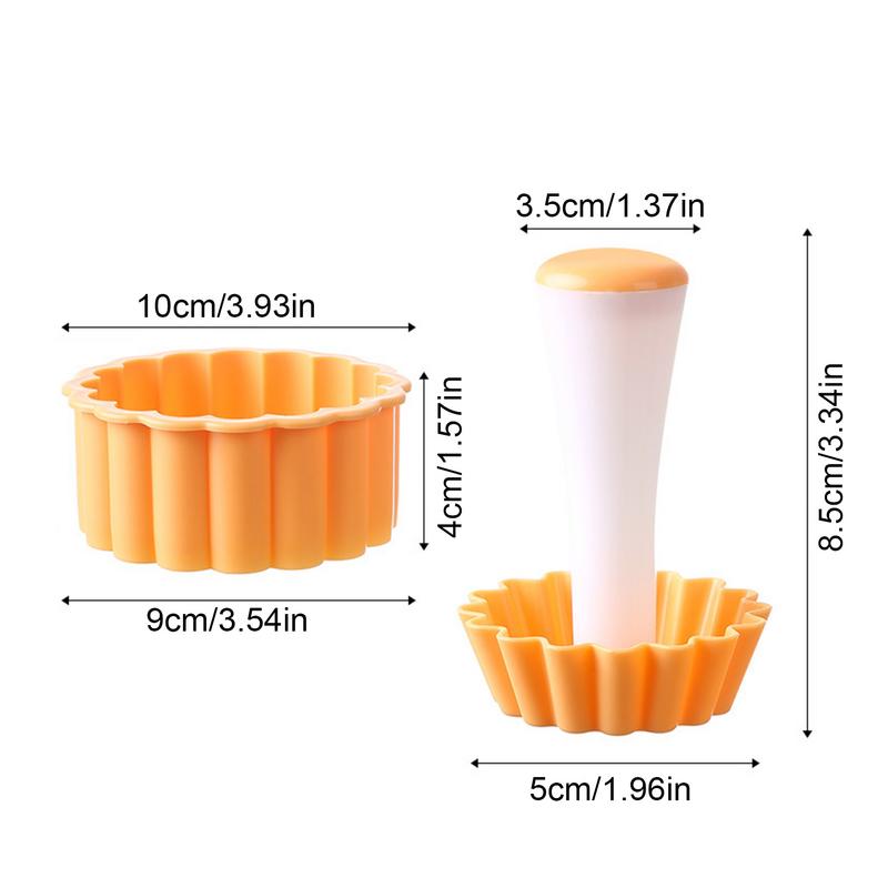 Pastry Dough Tart Tamper Kit Fruit Pie Maker Non Stick Food Safe Reusable Removable Cake Pastry Baking Tool For Egg Tart Making