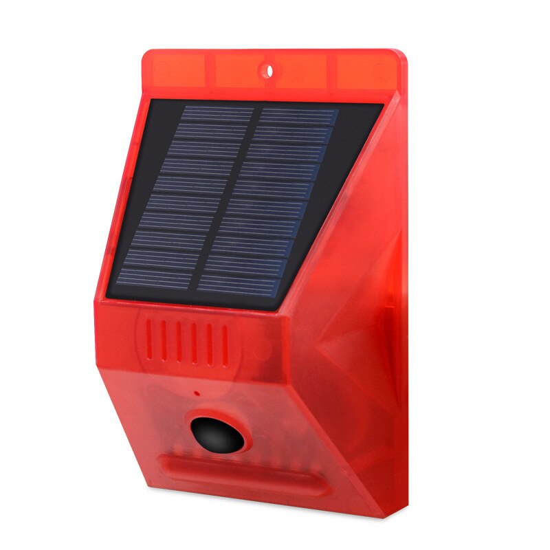 Wireless Remote Control Solar Alarm Lamp Farm Human Body Induction Anti-Theft Solar Alarm Lamp Sound Security Lamp