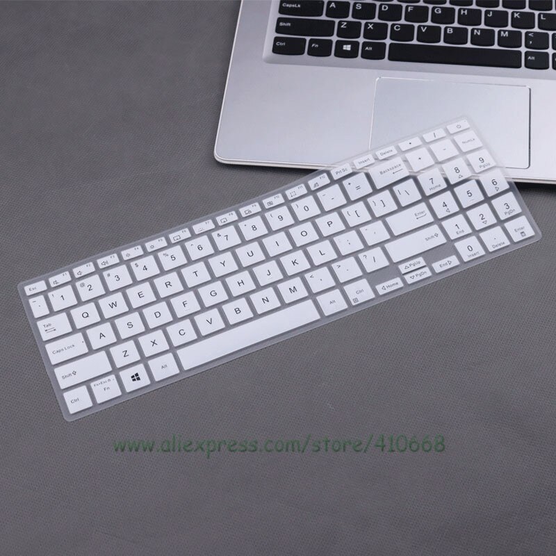 Funda protectora de silicona para teclado de portátil ASUS ZenBook Pro 15 OLED, UX535, UX535L, UX535LH, UX535LI, UX535 LI, 15,6&quot;: White