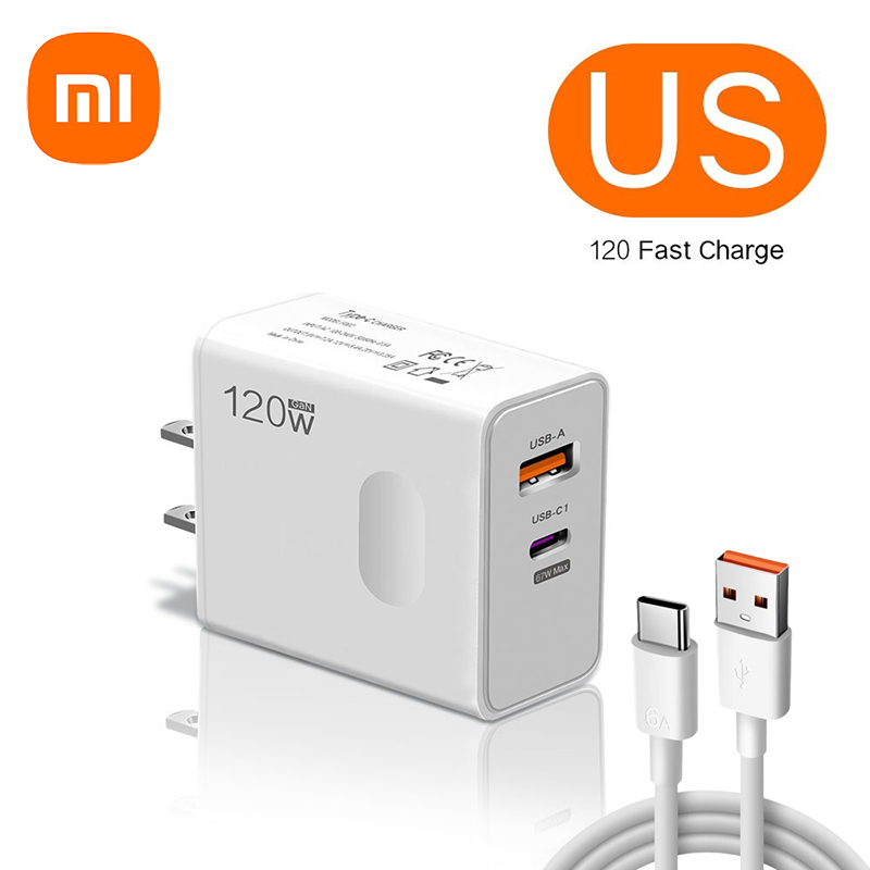 Xiaomi 120W Original Ladegerät Turbo Schnelle EU UNS UK Wand Hypercharge Adapter USB 6A Typ C Kabel für Xiaomi 13 12 11 Ultra Redmi