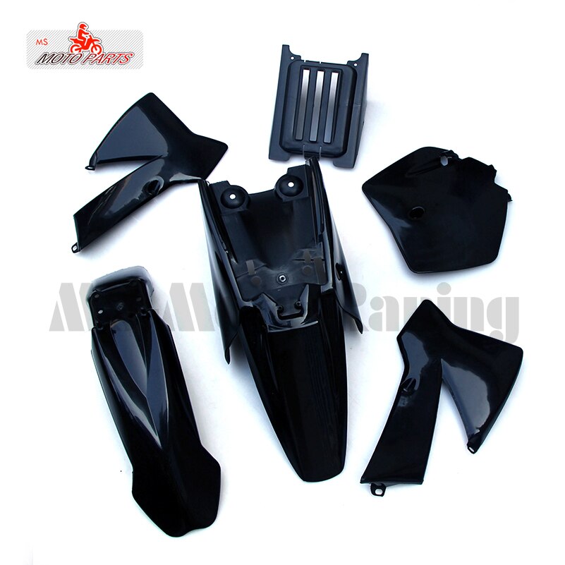 Ktm Sx 50CC 50 50SX Plastics Cover Zetel Tank Kit Oranje KTM50 Senior Junior Jr Sr 37cc Waterkoeling motor Bike: Black