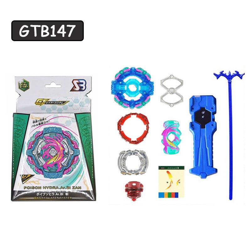 SB GT Series Beybleyd Burst B147 Metal Fusion Assemble Gyroscope wit Sword Luancher Spining Toys for Children