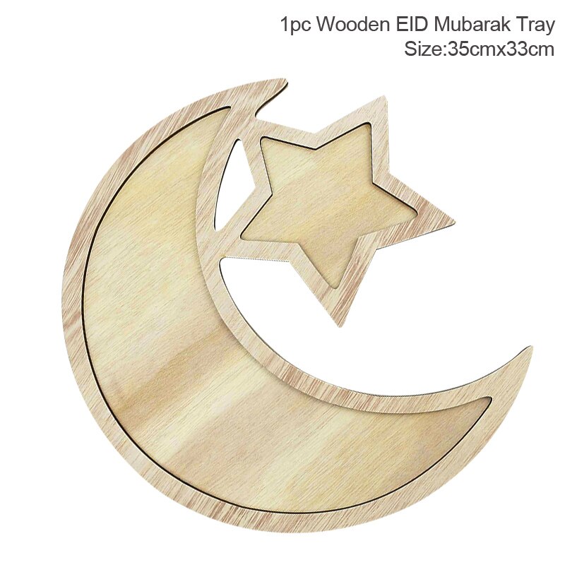 Træ eid mubarak dekoration til hjemmet islamisk ramadan kareem muslimsk festindretning eid madbakke ramadan mubarak eid al adha: E