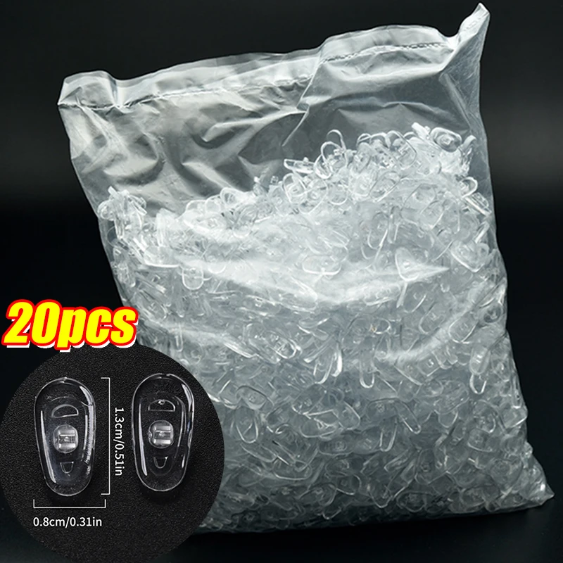 DIY Luchtkamer Helder Ovaal Lenzenvloeistof Neusbeugel Siliconen Neuspads Brillenbeugel Anti Zonnebril Brilaccessoires: Zilver