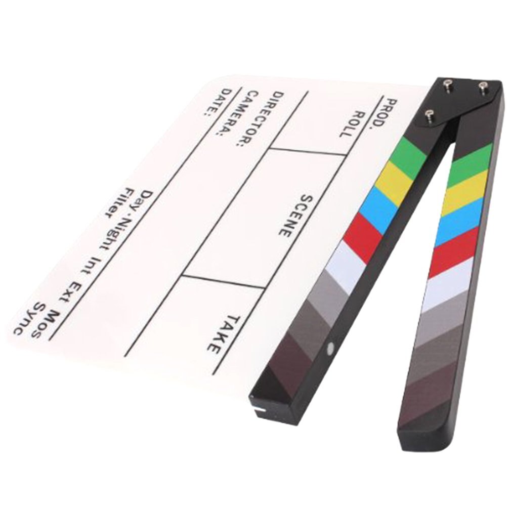 Director Video Scene Clapperboard Clapper Board Acrylic Director TV Movie Film Action Slate Clap Handmade Cut Prop