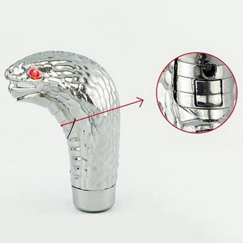 Universal Factory Direct Auto Gewijzigd Drijfwerkkop Cobra Shift Hoofd Met Stok Led Ogen Manual Pookknop