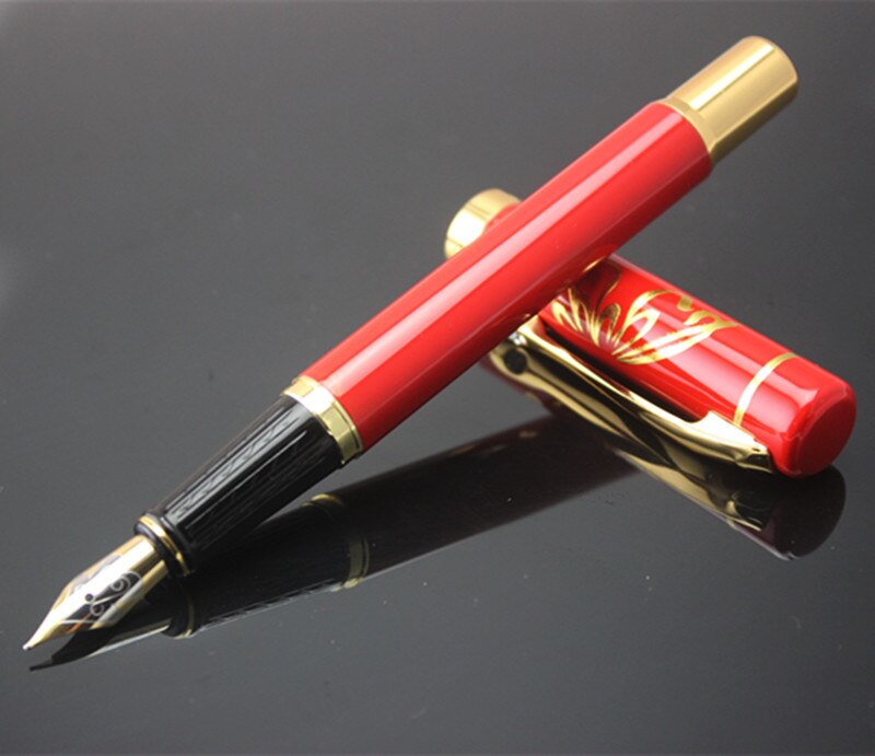 DIKA WEN metal Fountain Pen school office supplies stationery Pens For Writing school ink fountain pen: E