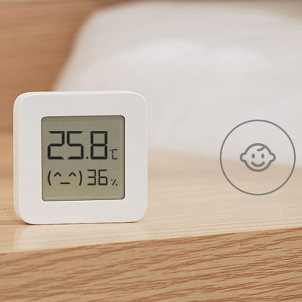 XIAOMI Mijia-termómetro Bluetooth 2, higrómetro eléctrico inteligente Digital inalámbrico, funciona con batería