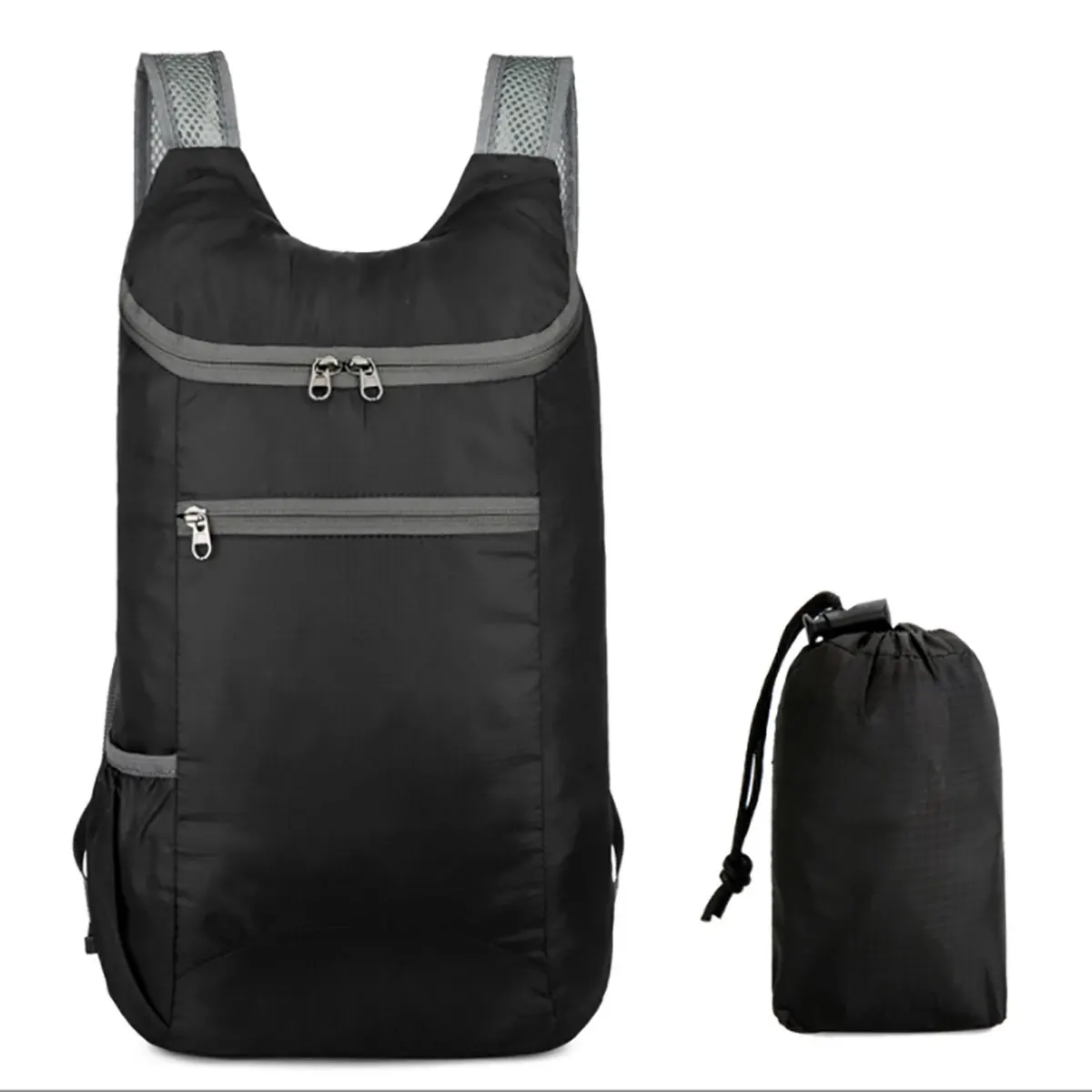 1pc Weekend Travel Bag, Foldable Waterproof Tear-resistant Lightweight Backpack, Large Capacity Travel Business Backpack, Sports: Beige