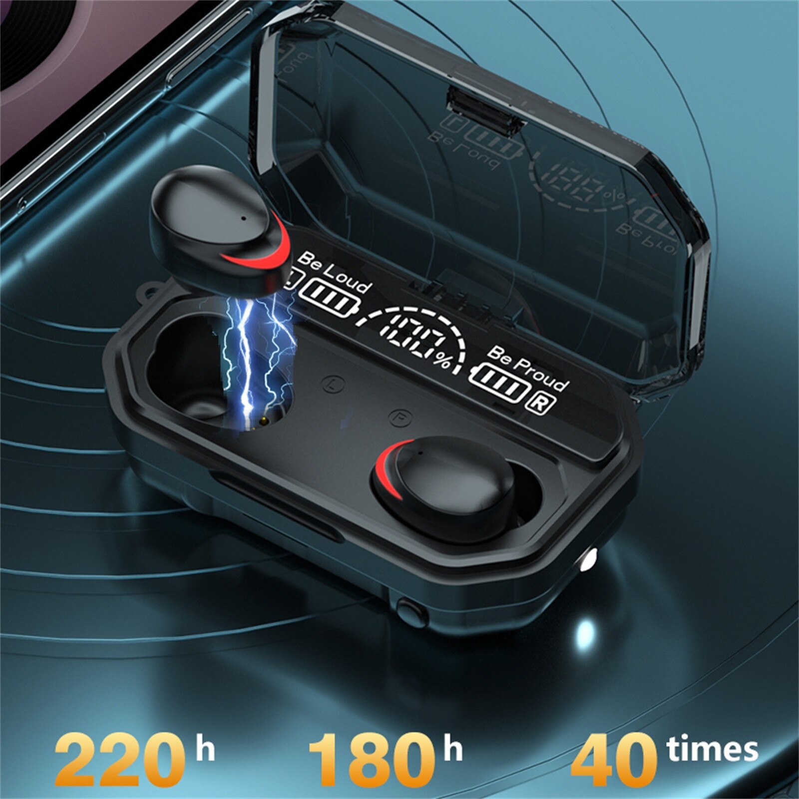 A17 Fashionable Wireless Headphones Bluetooth 5.0 Earphone TWS HIFI Mini In-ear Sports Running Headset Support Smart Phones