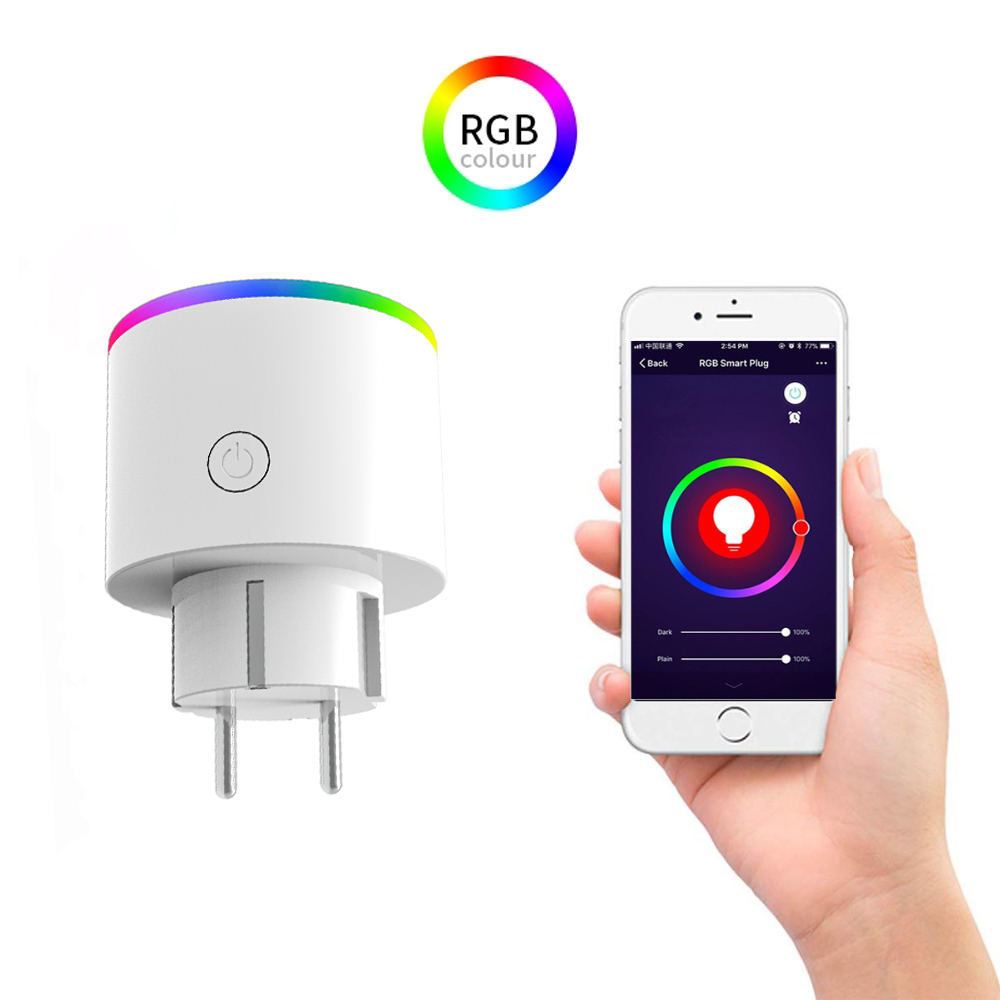 WiFi Switch Socket Plug EU Wireless Extender Remote Outlet Adaptor Energy meter Smart Home Automation Alexa Google Compatible