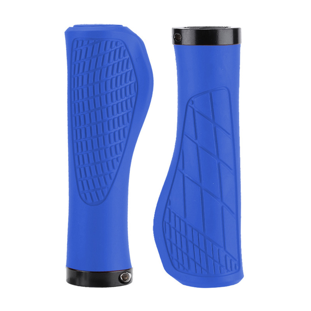 1 par de empuñaduras antideslizantes para manillar de bicicleta de montaña, empuñaduras de goma suave para MTB, empuñaduras de bicicleta cómodas y bloqueables, piezas de bicicleta