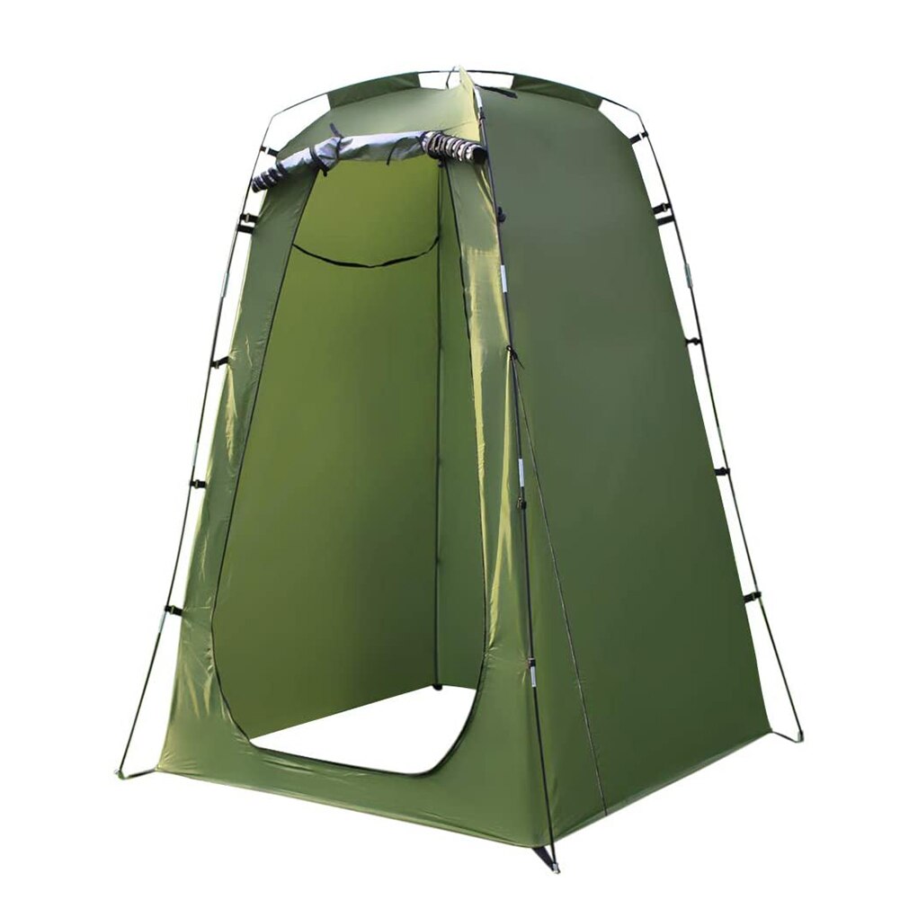 Portable Privacy Shower Toilet Camping Pop Up Tent Camouflage/UV Function Outdoor Dressing Tent/photography Tent Green & Yellow: Green