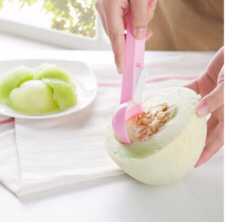 Ice Cream Scoop Premium Plastic Ice Cream Scoop Fruit ScoopWater Melon Scoop with Comfortable Touch Grip and Trigger