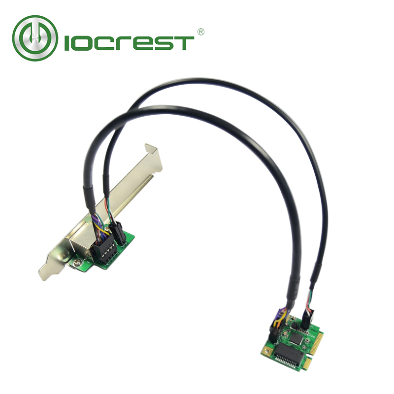 IOCREST Mini PCI-Express Gigabit Ethernet RJ45 Port adapter 10/100/100 0 Basis-T Netzwerk LAN Controller