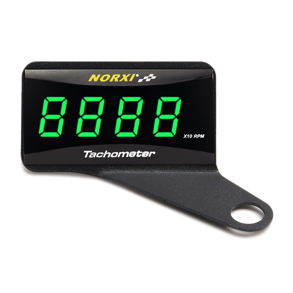 Mini medidor de RPM para motocicleta, pantalla LCD cuadrada Digital, tacómetro de hora para motor, tacómetro para BMW, YAMAHA, KAWASAKI Racing