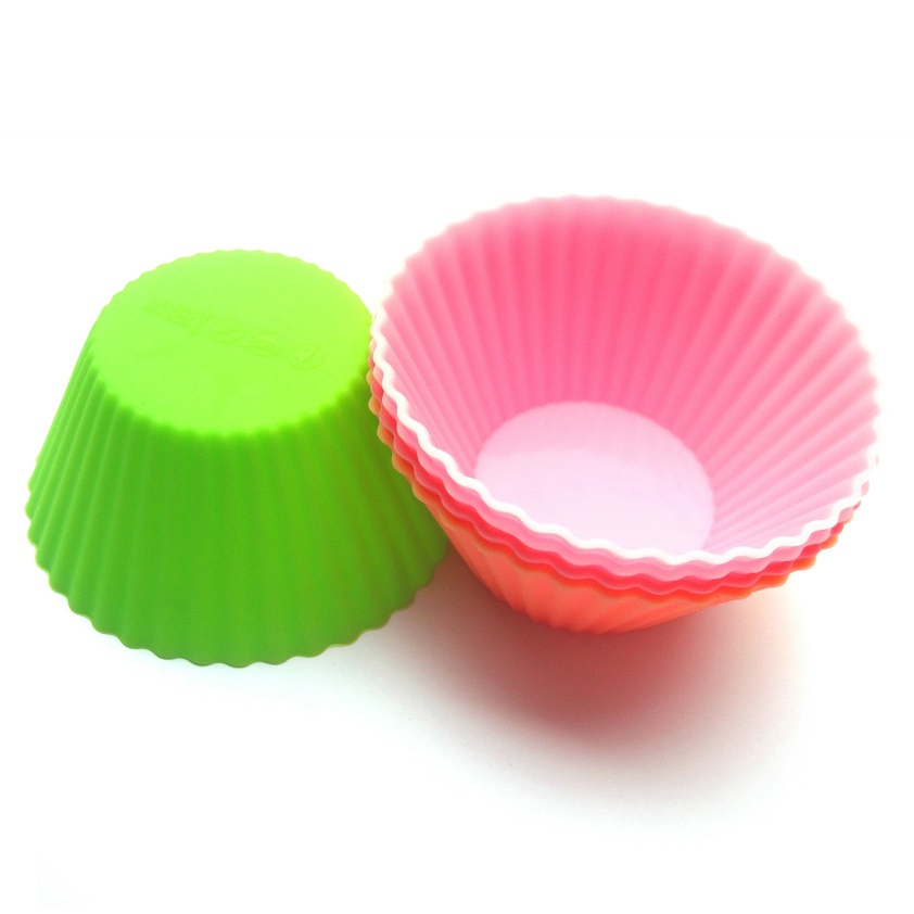 12 Pcs Silicone Cupcake Liner Bakken Cup Silicon Muffin Bakvormen Bakken Tools Voor Gebak Gebak Accessoires Bakvorm: Default Title