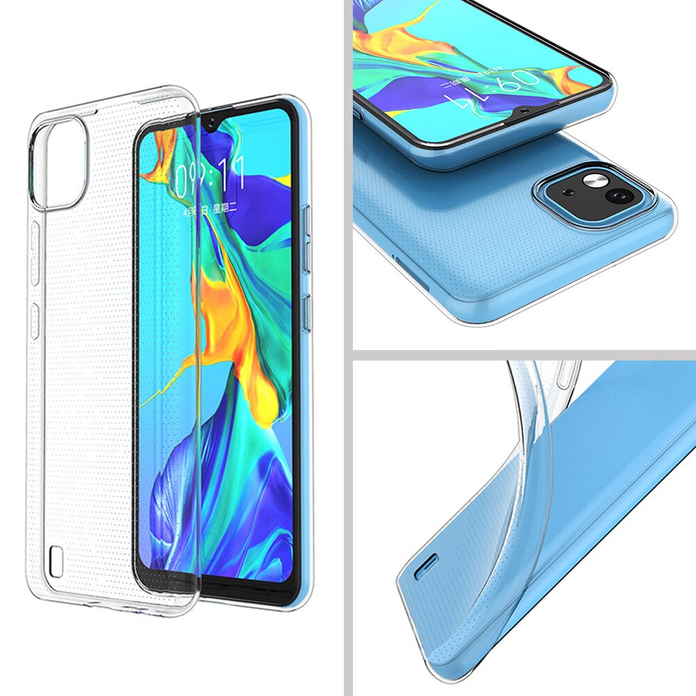 Funda de silicona transparente para móvil, carcasa para OPPO Realme C21 C20 GT V15 7i 5G, Realme Narzo 30 Pro 30A 5G, Parte posterior transparente