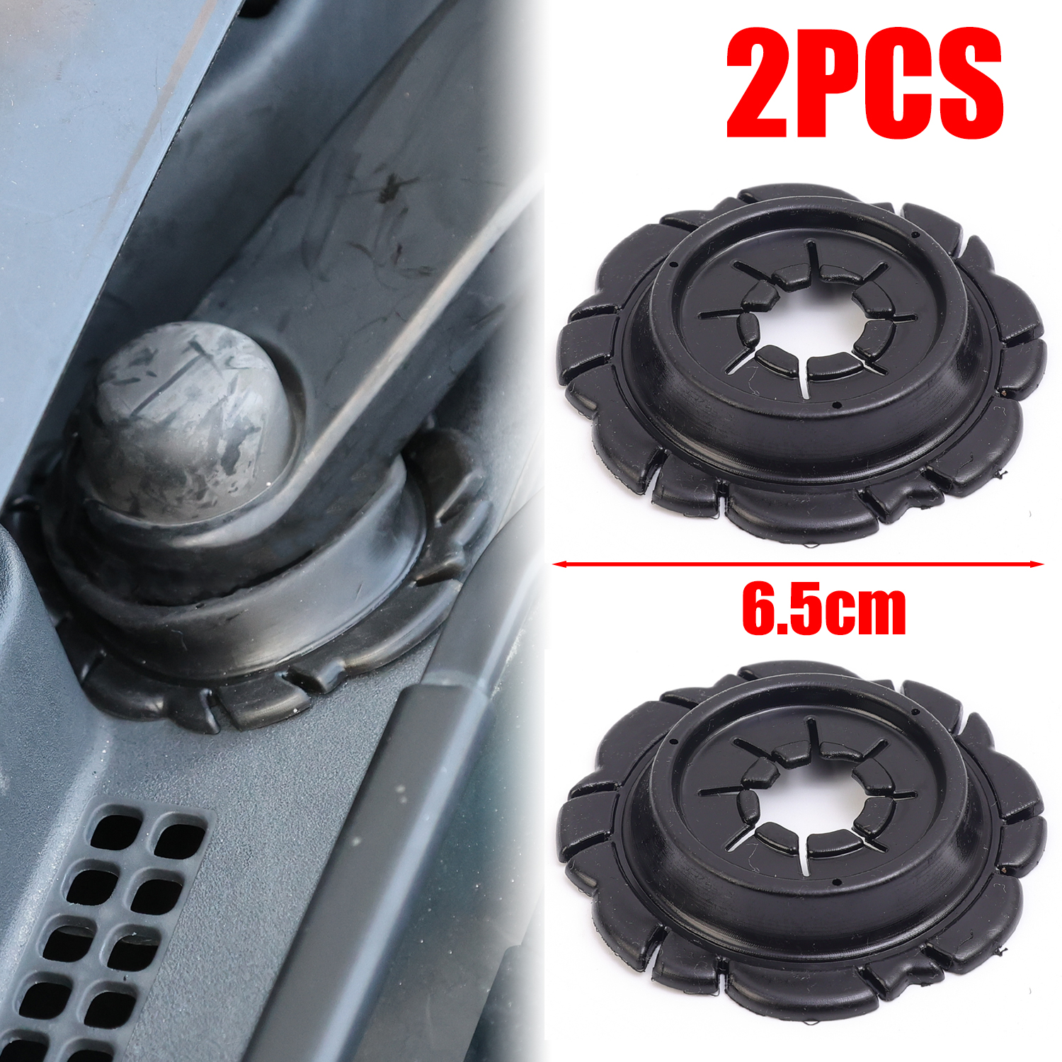 Auto Ruitenwisser Gat Beschermhoes Universele Auto Vrachtwagen Ruitenwisser Gat Anti Stof Anti Blokkeren Siliconen Beschermhoes: Default Title