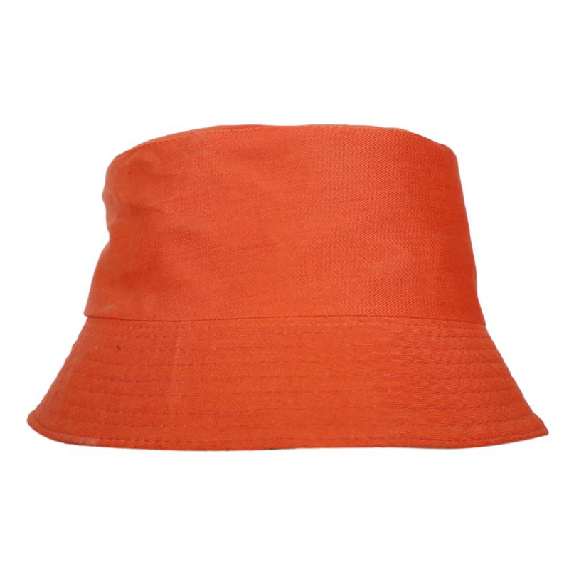 Hotadults bomuld spand hat sommer fiskeri boonie strand festival sun cap strand hat  cy1: Orange