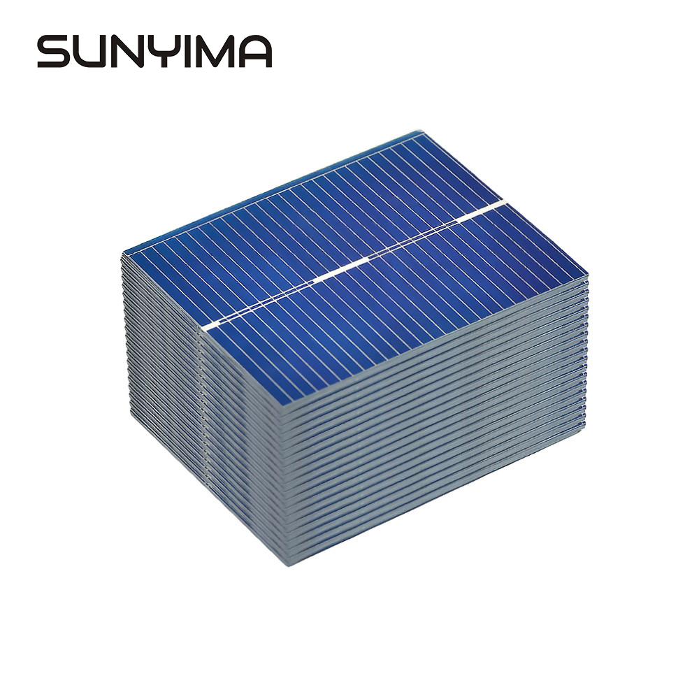 SUNYIMA 100pcs 0.5V 0.2W Polykristallijne Zonnepaneel 39*31.2mm Zonnecel Silicon DIY Solar Charger batterij Painel Solar
