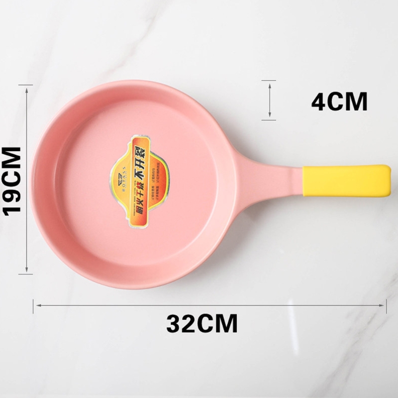 066E Ceramic Frying Pan 7.5" Nonstick Cooking Pot Saucepan Fry Pan Cookware