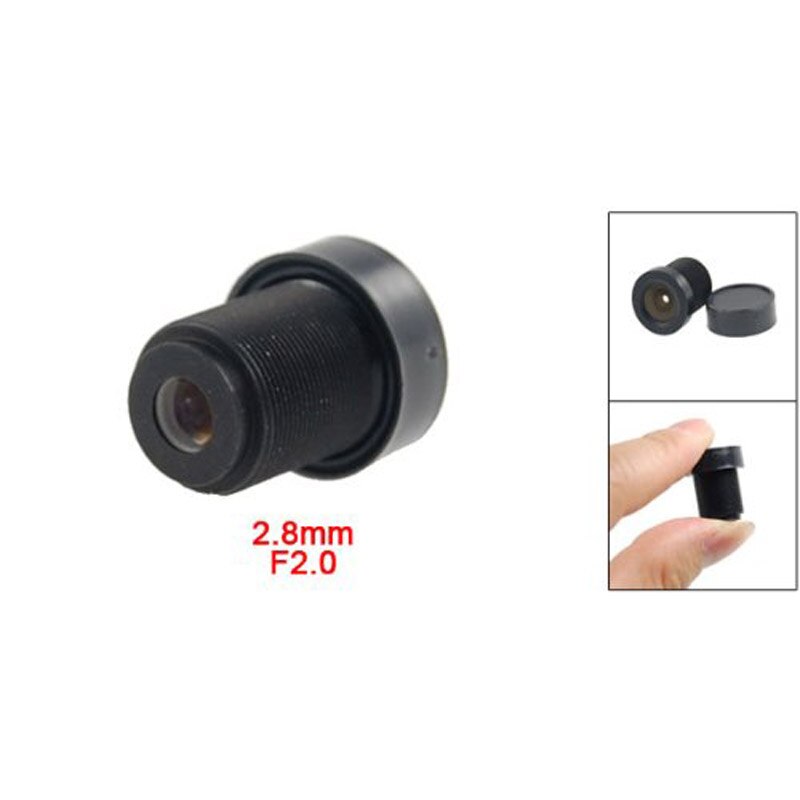 1/3" CCTV 2.8mm Lens Black for CCD Security Box Camera ND998