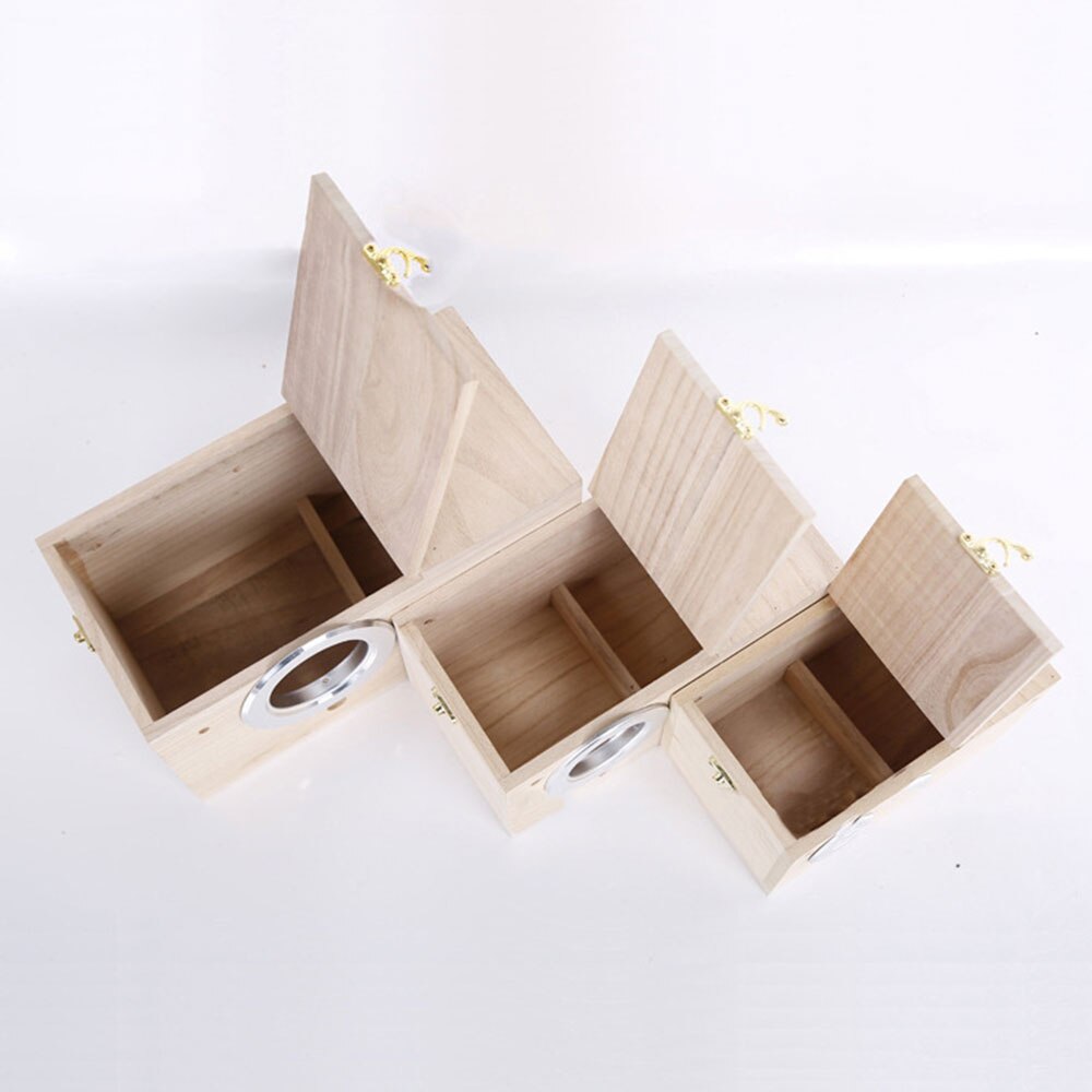 Wood Bird Breeding Box Bird House Nest Parrot Breeding Decorative Cages Pet Accessories Home Balcony Decoration