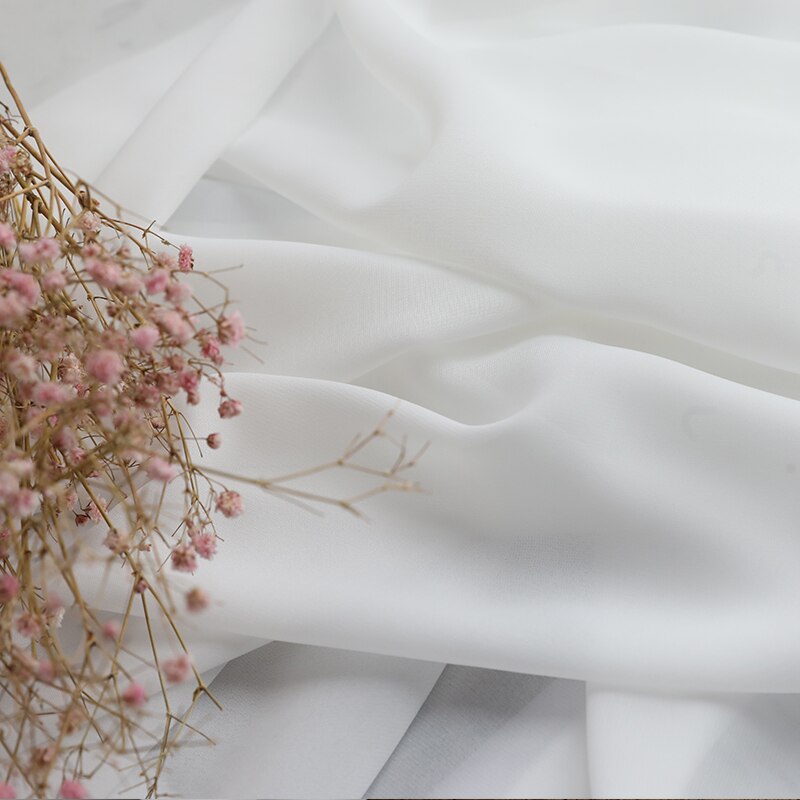 Hvide tyll gardiner til stue dekoration moderne chiffon solid ren voile køkken gardin hjem aupply