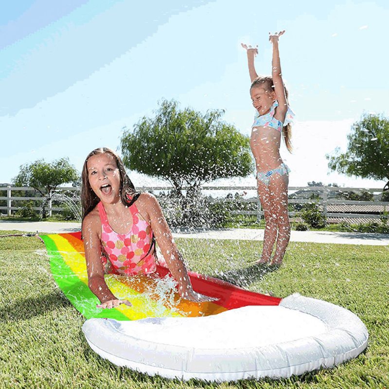 72x480cm Lawn Water Slides Fun Surf Water Slide For Kids Summer PVC Games Center Backyard Outdoor Children Adult Toys