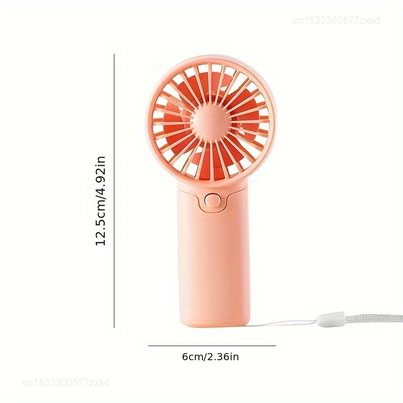Cute Mini Fan Portable Handheld Fan Lightweight Handy Fan Pocket Low Noise Small Electric Fan for Student Outdoor Fan