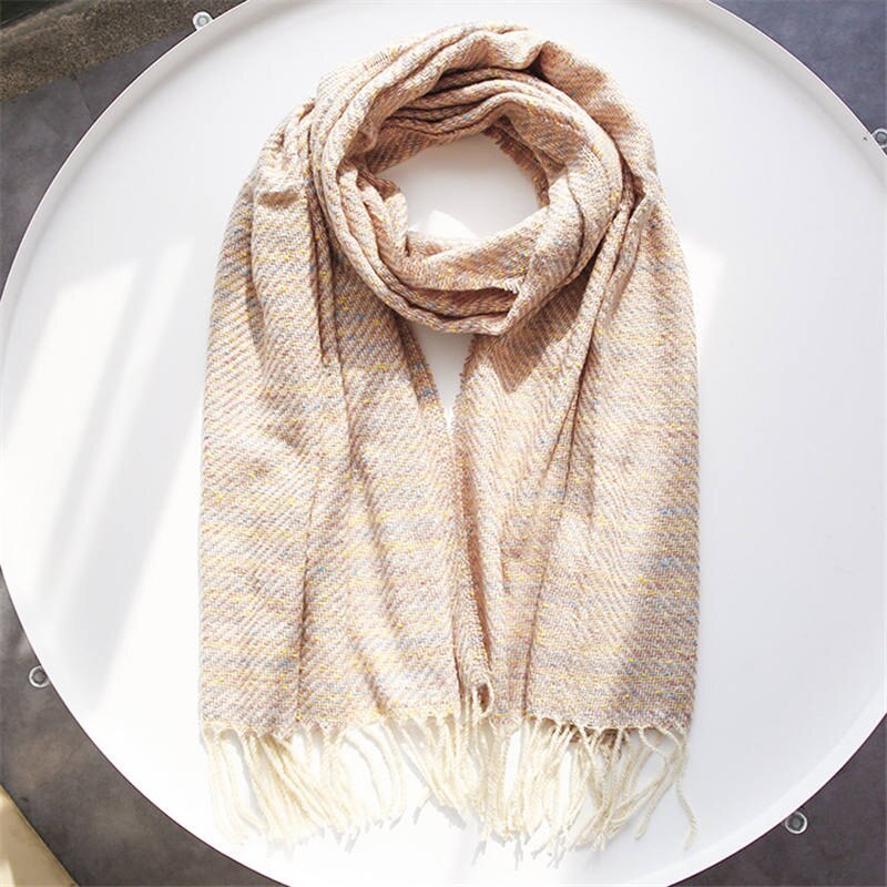 nueva bufanda con borla para mujer, bufandas brillantes suaves de Cachemira, bufandas elegantes para otoño e invierno, bufandas para mujer, Fular de envoltura sólida