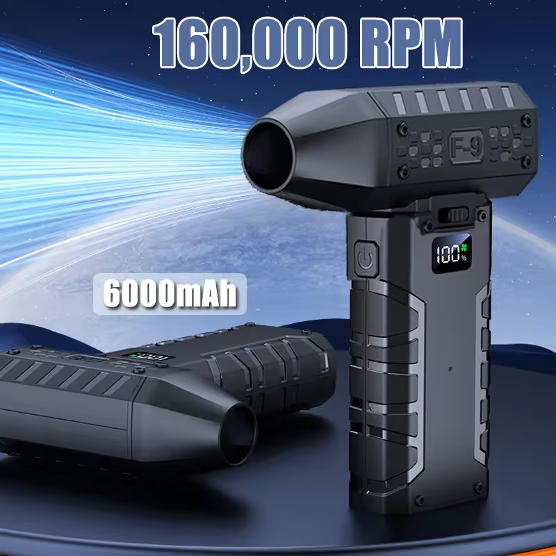 Mini krachtige luchtblazer 160000 RPM 52 m/s borstelloze motor Draagbare turbo-jetventilator Blower Batterij Air Duster Blower voor autobladeren