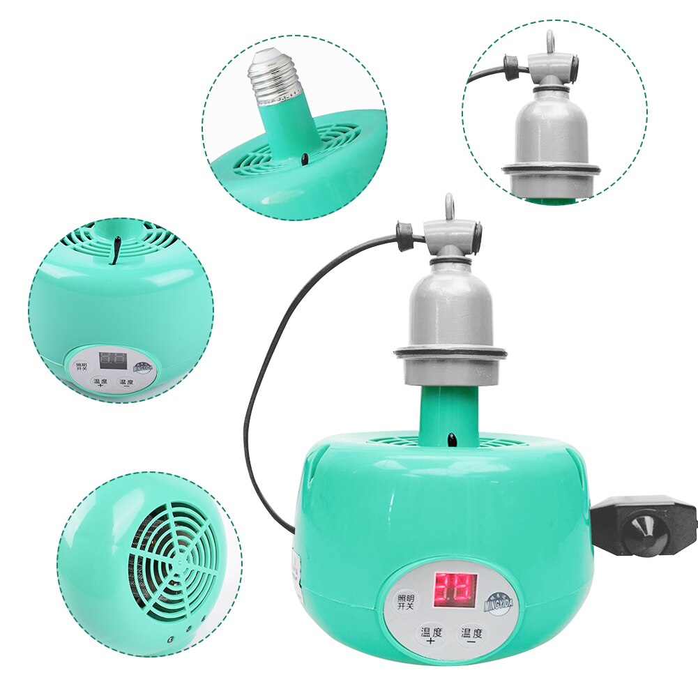 Lampe chauffante pour ferme, 100-300W, E27, 220V, lumière chaude pour cochon, poulet, canard, incubateur, contrôleur de température, fournitures chauffantes