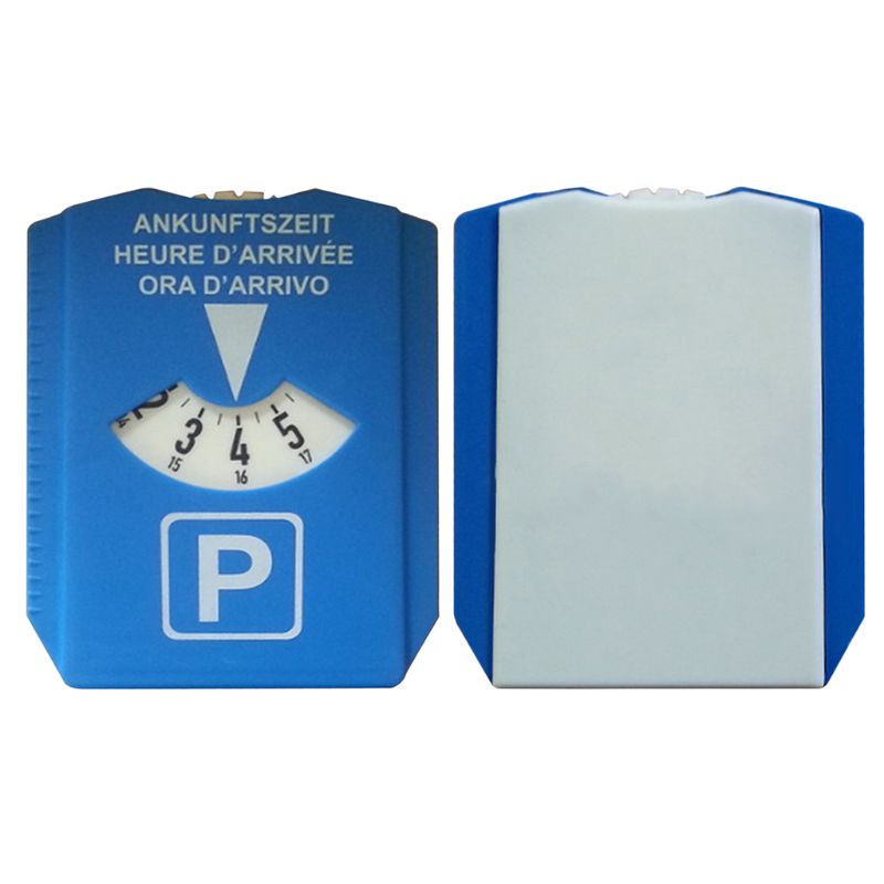 Bil parkering disk timer ur tid display blå plast parkering tid værktøjer bærbar bil parkering timer ur