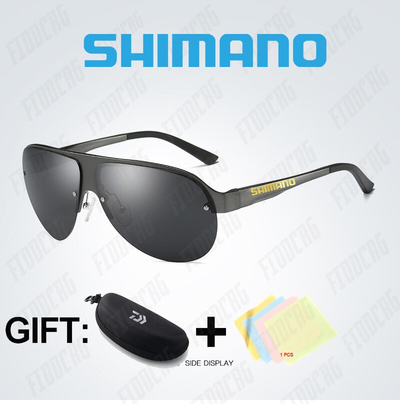 Shimano Outdoor Sport Zonnebril Mannen Gepolariseerde UV400 Spiegel Shades Zonnebril Voor Mannen Mannelijke Vissen Rijden Heren Zonnebril: 33