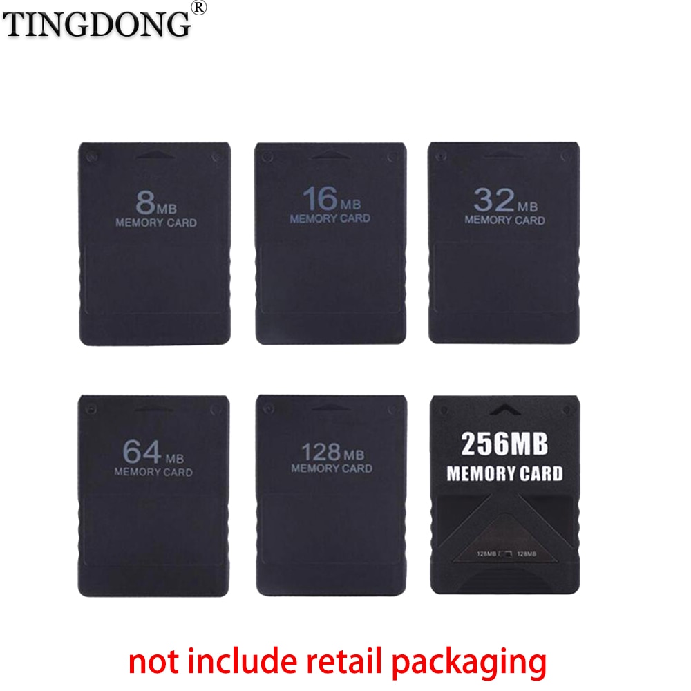 10 pièces 8M /16M /32M /64M /128M /256M carte mémoire enregistrer le Module de bâton de données de jeu pour Sony PlayStation 2 PS2 carte étendue économiseur de jeu