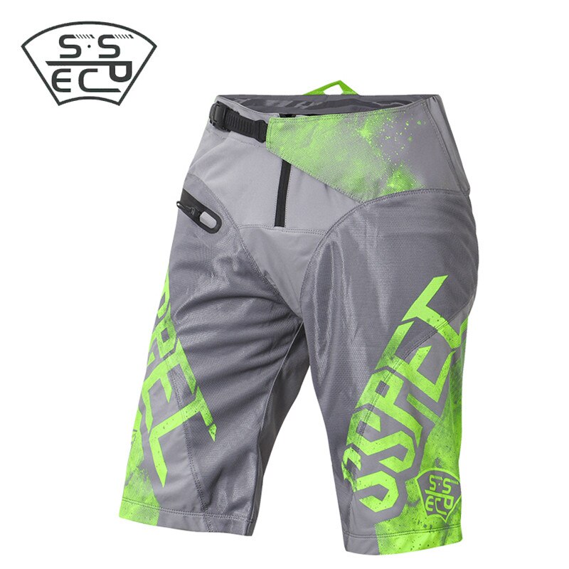 Blå sommer korte bukser motocross atv sykkel motorsykkel motorsykkel scooter shorts: Grå / 32