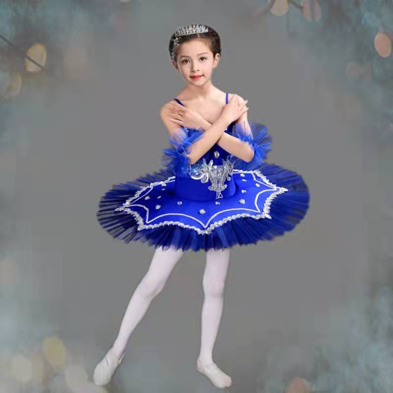 Ballet Tutu Girls 4 Colors Platter Pancake Tutu Ballerina Party Dress Adult Women Child Kids Ballet Dance Costume