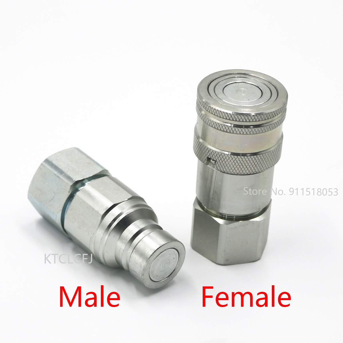 Hydraulische Snelkoppeling Bsp 1/4 3/8 1/2 3/4 1 Platte Quick Connector Socket Met Spoel En Klep