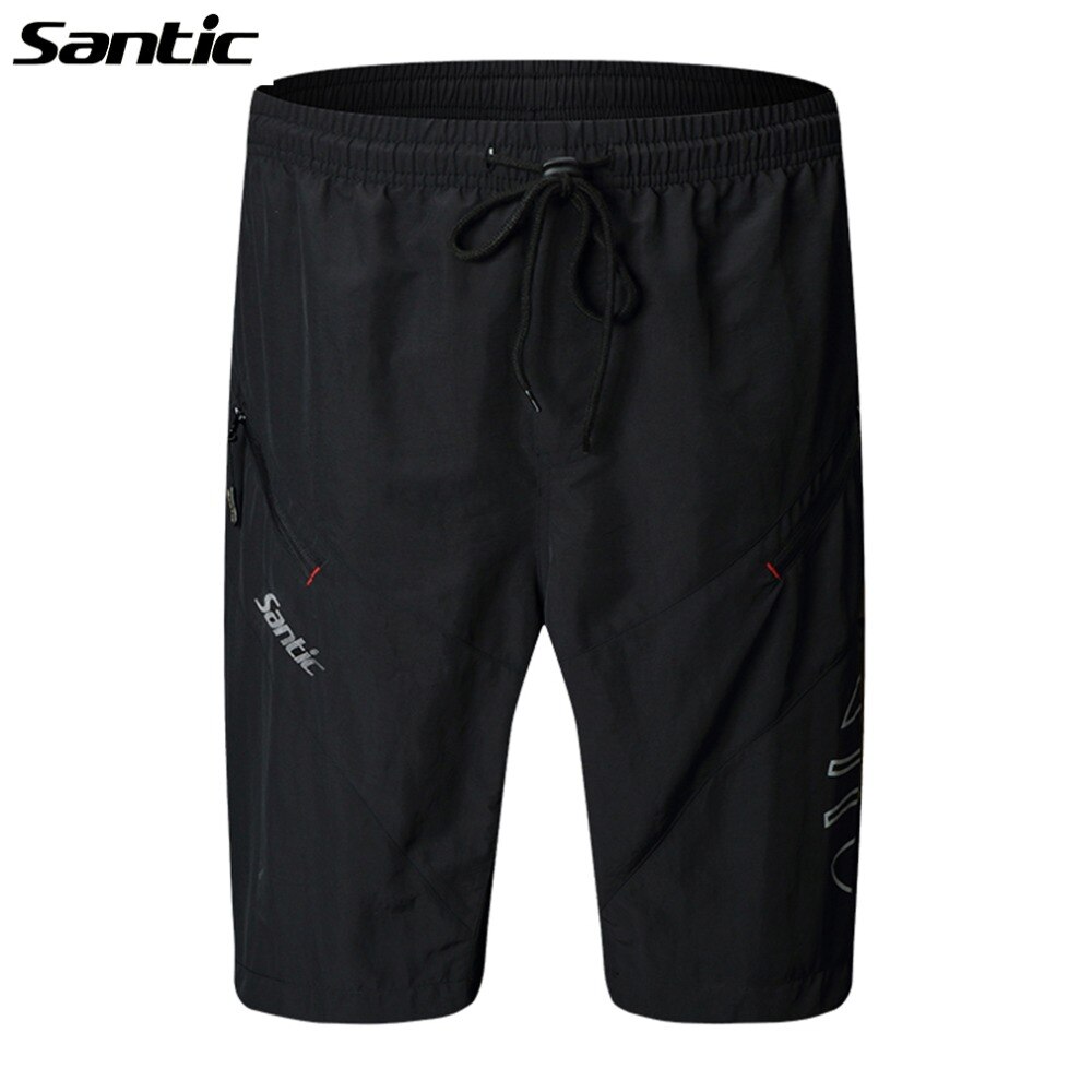 Santic 1/2 vrijetijdsfietsbroek met 3d gevoerde fietsbroeken sportkleding mtb fiets ademende shorts losse fietskleding