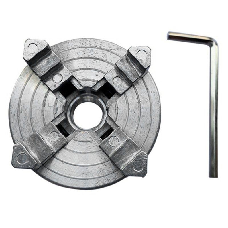 GTBL Four 4 Jaw Chuck Z011A For Metal Mini Lathe M12X1Mm Threaded Back 1.8~56Mm/12~65Mm Mini Collet Lathe Accessory: Default Title