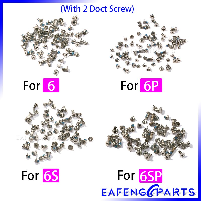 Kit Voor Iphone 5 5S Se 6 6S 7 8 Plus Xs Max Xr X Met 2 Opladen bottom Dock Schroef Onderdelen Reparatie Bouten Volledige Accessoires Set