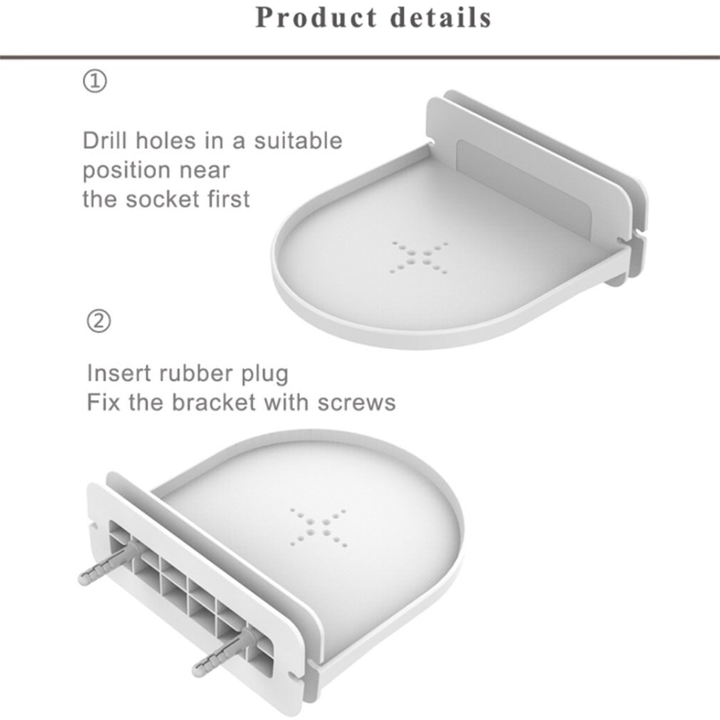 1 sæt egnet til google wifi router vægbeslag rund plade router stativ skiveformet beslag holder