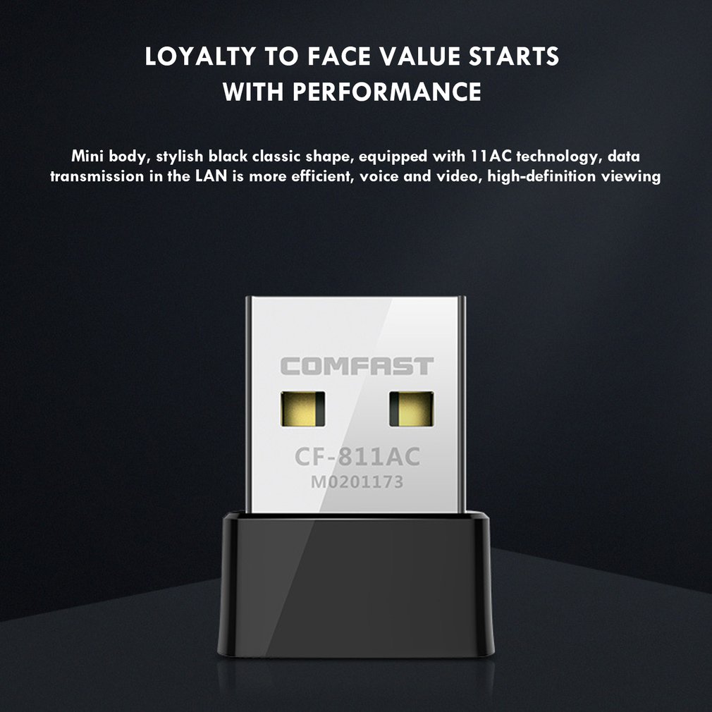 Cf -wu811ac tragbares wlan mit zwei frequenzen, 650m desktop-computer, drahtlose netzwerkkarte, wlan-extender-adapter