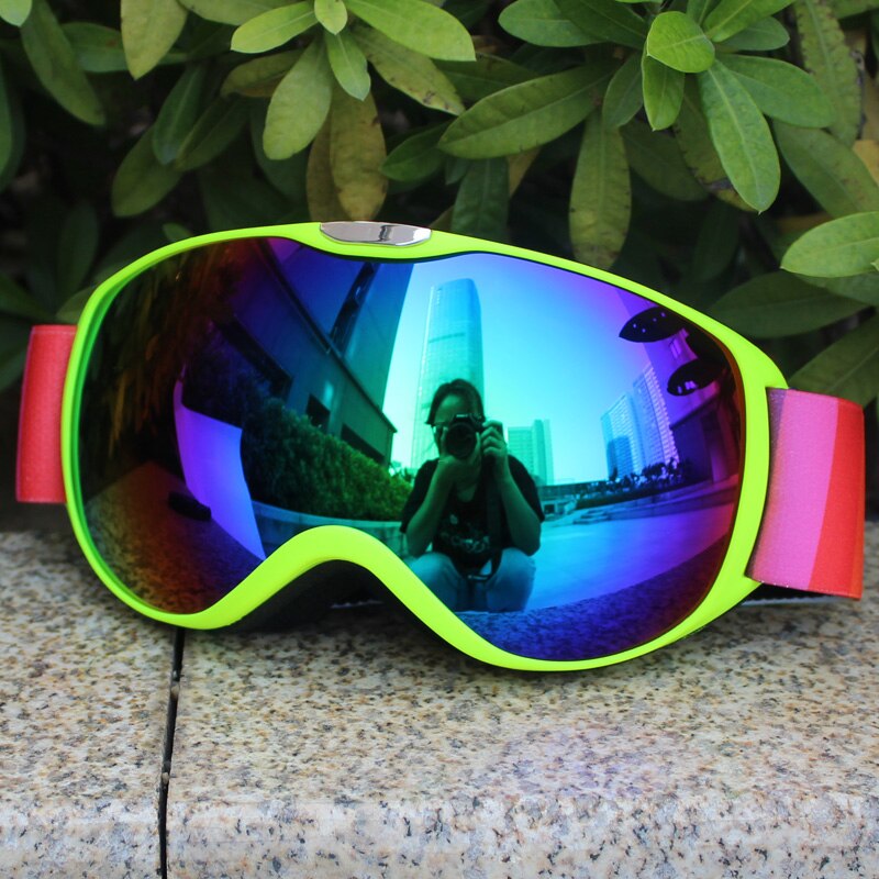 Gafas de esquí de doble lente para niños, lentes protectoras antiniebla UV400 para deportes al aire libre, esquí, Snowboard y nieve