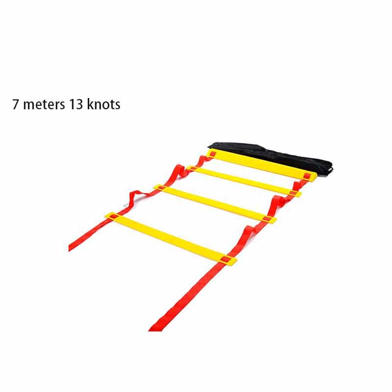 Outdoor Football Speed Training Stairs Practical Agility Training Ladder Fitness Train Stairs Wear-Resistant Soccer Speed Ladder: 7 M 13 knots