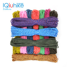 100 kolorów Paracord 2mm 25FT 50FT 100FT liny 1 Strand Paracorde na świeżym powietrzu sprzęt do survivalu bielizny DIY bransoletka hurtownia